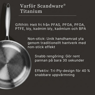 Titanium Djup Stekpanna